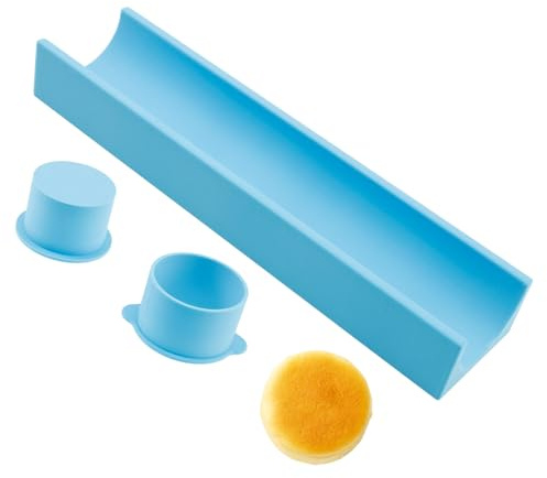 Circle Cake Pop Mold Set,4.5cm Round Baking Mold with 23cm Tray,Easy Cake Pop Circle Maker Themed Treat Maker Blue Cutter Kit for Muffins, Fondant, Chocolate