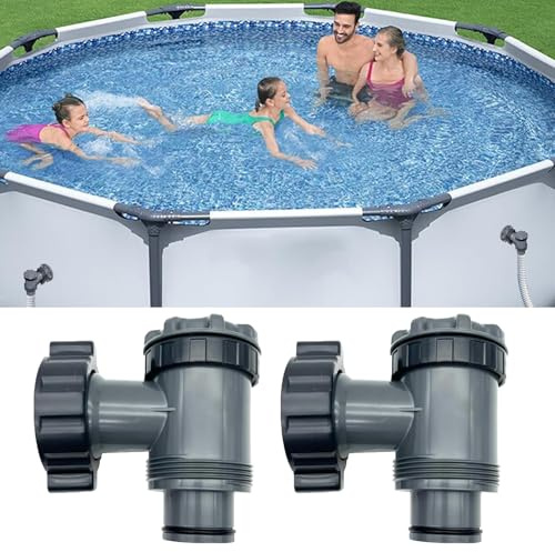 Flanliy Pool Absperrhahn, Absperrventil Pool, Kolbenventil Pool, Ersatz Pool Zubehör, Absperrhahn Pool Ersatzteile für Intex, Bestway, Hnemix, Coleman (A)