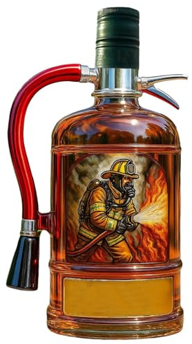 Decanter Whisky Figurine - Carafe A Decanter Vin, Sculptures De Bouteilles De Whisky En Forme D'extincteur, Ornements Uniques De Distributeurs D'alcool, Statues Intéressantes Carafes À Whisky En Verre