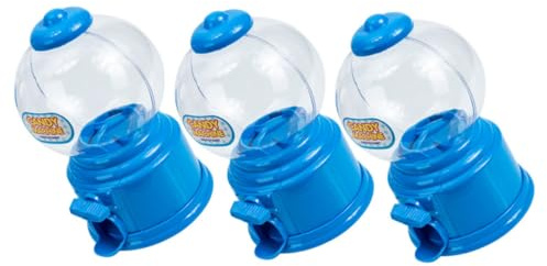 SOIMISS 3pcs Mini Bubble Gum Dispenser Machine with Coin Storage Compact Plastic Candy Vending Box for Birthday Party Favors Interactive Twist Sweet Machine for Boys