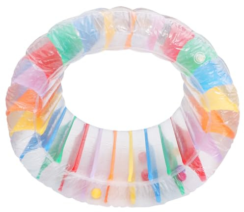 TOYANDONA Rodillo Inflable Flotante Colorido Juguete de Agua para Piscina Multifuncional para Adultos Material PVC Resistente y Seguro para Acuáticos al Aire