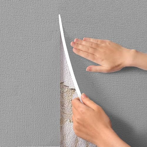 Aeovot Rouleau de Papier Peint Autocollant Isolant Thermique Anti Humidité Bruit Imperméable 5 mm Papier Peint Adhesif Revetement Mural - Matériau Mousse XPE Coussin Mural pour Salon