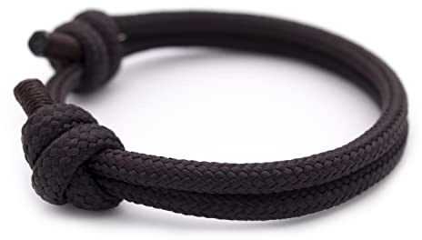 Wind Passion – Verstellbares Armband aus Segeltau für Männer und Frauen – Paracord Accessoire für Segler, Surfer und Outdoor-Liebhaber – Wasserdichtes und langlebiges Seemannsgarn Design