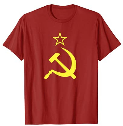 Hammer und Sichel, UdSSR Flagge T-Shirt T-Shirt
