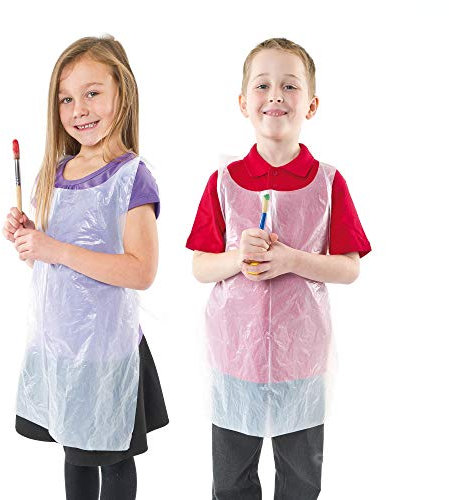 Baker Ross Lot de 50 tabliers jetables pour enfants