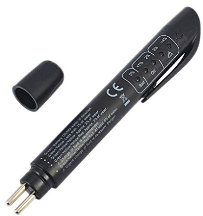 DIAMOEN Herramienta de comprobador de líquido de Frenos de automóviles de Freno Detector de Aceite Fluid Dot 3 Dot 4 Prueba de penetración DOT5.1 Auto Tester