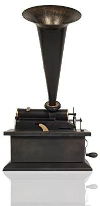 Vecchio artigianato moderno 1901 Edison Standard Model Un nuovo stile Fonografo Solo display - Modello realizzato in ferro di alta qualità - Uno sguardo al passato - 10 L x 15 L x 17 A pollici