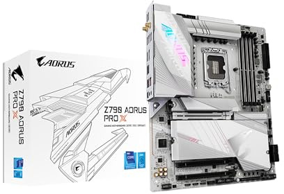 GIGABYTE Z790 AORUS PRO X (LGA 1700/ Intel/ Z790 X/ATX/ DDR5/ 5* M.2/ PCIe 5.0/ USB 3.2 Type-C/Wi-Fi 7/ 5GbE LAN/Q-Flash Plus/EZ-Latch Plus/Motherboard)