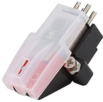 Mini giradischi con testina magnetica stereo per fonografo , puntina per giradischi in vinile stereo a doppio magnete mobile