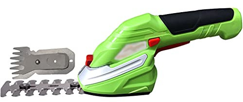 YHRJ Recortasetos electrico Pequeño Cortasetos portátil de 3.6V para el hogar, Cortadora de césped y desmalezadora Recargable, Cortadora de arbustos de Parque (Color : A)