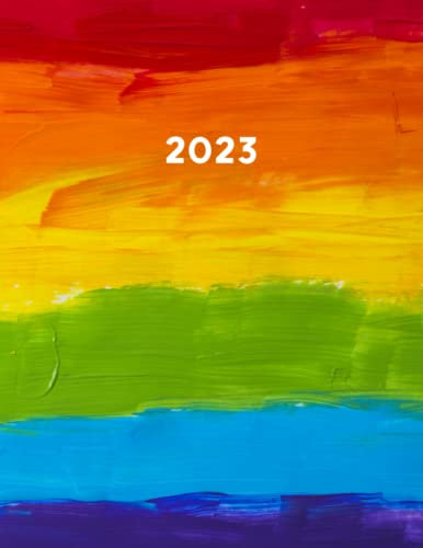 2023: Großer XXL Kalender 2023 I 1 Tag 1 Seite + Weitere Extras I 400 Seiten I LGBT Regenbogen Bunt