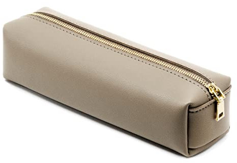 eusbon Leder Federmäppchen Große Vielfalt Federmappe Etui für Stifte Mäppchen Schule Federtasche Schlampermäppchen