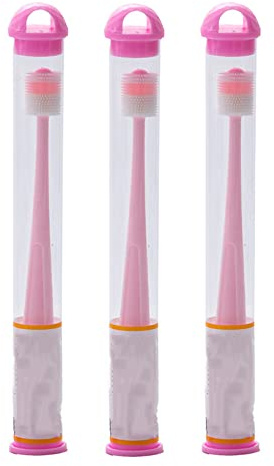 2 Stycken Hund Tandborste 360 Grader Mjuk Silikon Katt Tandvård För Katt Tandborste Oral Hygien Djup Rengöring,Pink