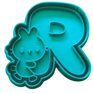 The Cookie Cutter Hub Emporte-pièce en forme de lettre R pour biscuits et décoration de pâtisserie 10 cm