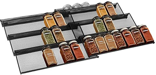 Box Organizer,4-Layer Jars Drawer Insert | Kitchen Expandable Drawer Seasoning Rack/Countertop Homraa