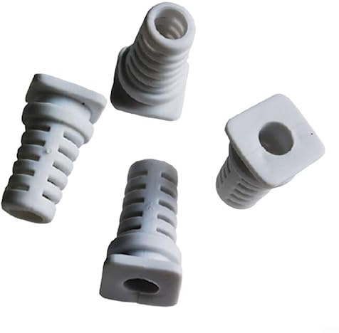 Cable Sleeve, Cable Gland Connector, Rubber Strain Relief Cord Power Tool Cable Sleeve, Cord Protector Sleeve Power Tool Hose, 5mm-White