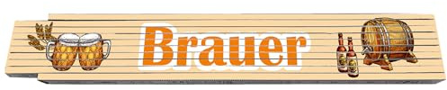 2m Zollstock - mit Beruf - Brauer - Text - Spruch - Glieder-Maßstab - Meterstab bedruckt - Gadget für Männer Opa Papa Vatertag Muttertag Weihnachten Baustelle