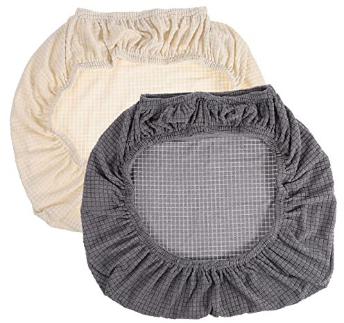 OUNONA 2stücke Sitzbezug Fuer Stuhle Dehnbarer Stuhlbezug Aus Polyester Und Elasthan Passend Fuer Computerstuhl Stuhlschutzbezug Home Und Office
