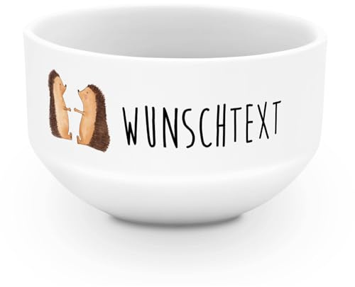 Mr. & Mrs. Panda Personalisierte Schüssel Igel Liebe - Geschenke, Müslischale, Partner, Freundin, Hochzeit, Müslischüssel, Hochzeitstag, Suppenschüssel, Geschenk, Schale personalisiert