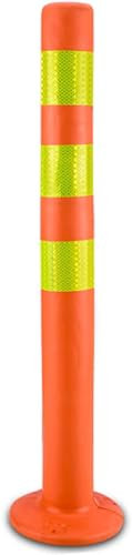 WYRMB Parkgeländer, Parkpfosten, Auto-Parkplatzsperre, Poller, Verkehrsleitplanke, Verkehrspfosten, Sicherheitskegel, tragbare Spposts mit Basis-Absperrkegeln (76 cm)
