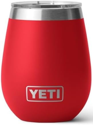 YETI Rambler Weinbecher Mit MagSlider-Deckel, Rescue Red, 10 oz (295 ml)