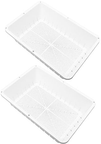 SUPVOX Lot de 2 Plateaux de Culture pour Plantes de Plaque de Germination pour Feuilles de Salade