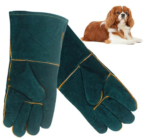 Murman Hunde Beißhandschuhe, Bissfeste Handschuhe Für Den Umgang Mit Tieren, Anti-Biss Arbeitshandschuhe Zum Schweißen, Pflegen, Umgang Mit Hund/Katze/Vögel/Schlange/Reptilien