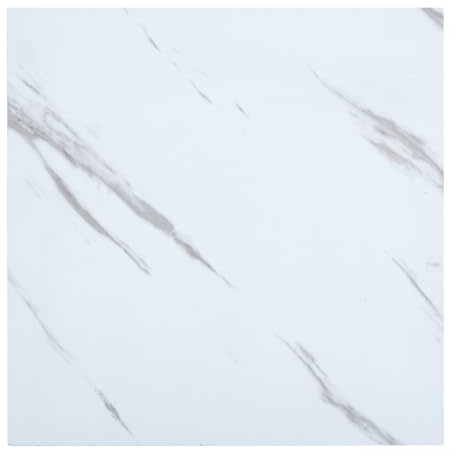 INMOZATA 18x18 Inch Floor Tiles Self Adhesive 24Pcs/5m² Peel and Stick Floor Tiles Marble Effect Sticky Floor Tiles Waterproof Stick on Floor Tiles for Bathroom Kitchen Living Room (Marble White 03)