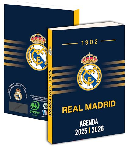 Real Madrid Agenda Escolar Real 2025 2026 - Colección Oficial