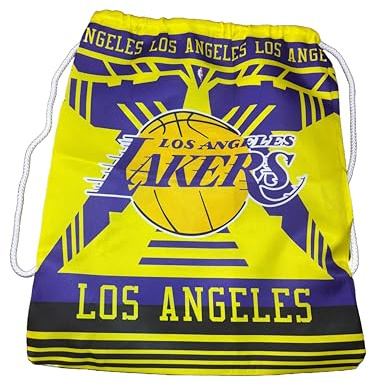 Generico Sacca Compatibile Lakers NBA gym bag scarpe palestra Ragazzo Uomo Basket Sport Accessorio Idea Regalo Uomo Donna Bambino