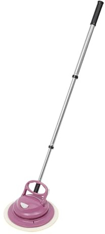 KANBCNG Pulitore elettrico per pavimenti e lucidatrice senza fili, 36 W, con LED, tre tipi di cuscini per la pulizia, rotabile, allungabile, asciugatura a secco e a umido