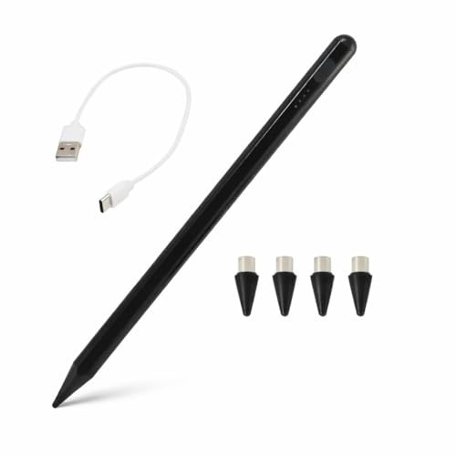 Lápiz para pantallas táctiles, lápiz capacitivo para todas las tabletas, lápiz capacitivo compatible con Samsung/Huawei/Xiaomi/Vivo y otros smartphones y tabletas Android, con 4 puntas de repuesto