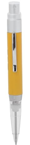 Bamjour Botella de Perfume, Bolígrafo Portátil de 2 Ml, Spray de Perfume, Botellas de Spray de de Plástico, Bolígrafo 2 en 1, Atomizador de Vacío (YELLOW)