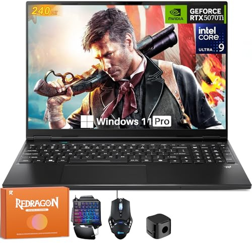 Acer Predator Helios Neo 16S Gaming Laptop, Intel Ultra 9 275HX(Up to 5,4 GHz), GeForce RTX 5070 Ti, 16 2.5K WQXGA 240Hz 2ms OLED, 64 GB DDR5, 2 TB SSD, Backlit Keyboard, Windows 11 Pro, Accessories