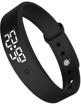 Pulsera con Temporizador Silencioso - Organizador De Alarma Vibratoria | 3 Recordatorios Diarios Con Función Discreta | Soporta Adultos Adolescentes Hombres Mujeres Niños Personas Mayores Cama V