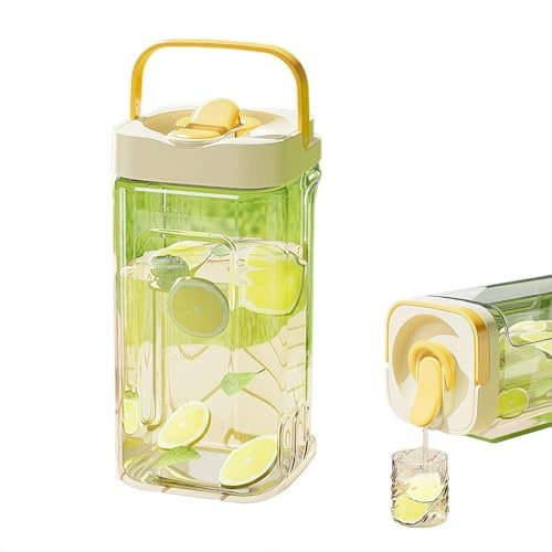 2.5L/3.5L Drink Dispenser with Lid – BPA-Free Food-Grade Water Jug, Leak-Proof Refrigerator Drink Container for Iced Tea, Juice, Cold Brew, Party & Daily Use