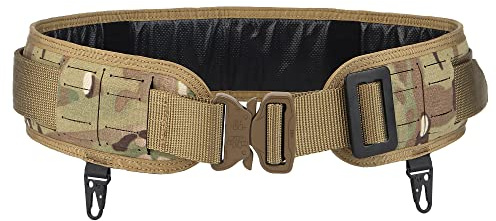WarmHeartting Ceinture Tactique pour Hommes, Ceinture Militaire de Travail avec Boucle à Dégagement Rapide en Métal pour Le tir Airsoft Paintball Chasse