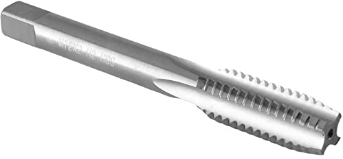 Burkit M12 x 2 Gewindebohrer rechts | M12x2.0 Gerader Nutgewindebohrer, aus M2 Schnellarbeitsstahl, zum Schneiden und Reparieren von Innengewinden verwendet.