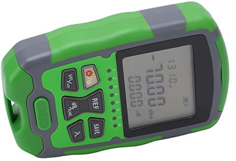 Optical Power Meter Sensitive Red Light Source Fiber Optic Power Tester RJ45 Network Test for 3.7V 650mAh Battery Communication 15MW