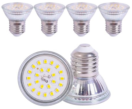 ukzboss PAR16 E27 5W 120V Dimmable 2700K Soft White Spotlight Bulb 120 Degree Beam Angle Equivalent to 50W Halogen Bulb for Tracking Fixture Home Lighting (Warm White 2700K)