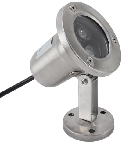 LED-Teichleuchten, Edelstahl-Unterwasserleuchte mit Hervorragendem Design, Energiesparend, für Schwimmbäder, Springbrunnen, Tauchbecken (Warmweiß)