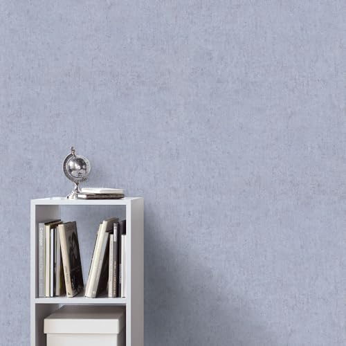 Erismann Vliestapete Einfarbig Betonoptik Industrial Shabby Blau 10418-43