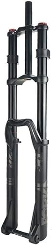 JvFbjLF MTB Luftgabel 26 27,5 29 Zoll Fahrrad Federgabel DH Federweg 160 mm Rückpralleinstellung Vordergabel(Black,26inch)