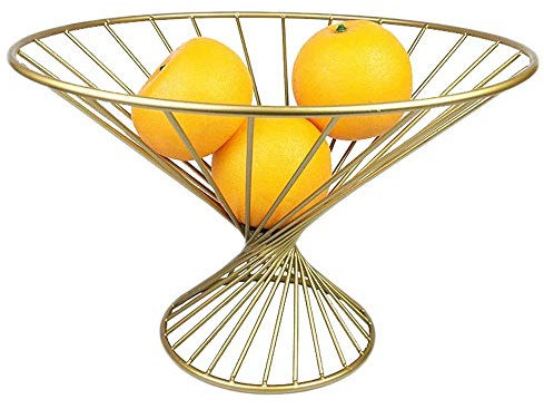 KHYTEBV Frutero de Metal, frutero de encimera, frutero de Acero Inoxidable, frutero Decorativo Creativo, frutero Dorado para K