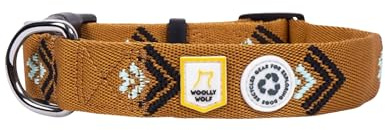 Woolly Wolf Sea to Summit Halsband für große Hunde Gr. L - Verstellbares Hundehalsband mit maximaler Passform aus recyceltem Polyester, Bequemer Sitz