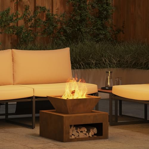 Générique Brasero 50 x 50 x 40 cm en Acier corten,Cheminées,11KG-874584