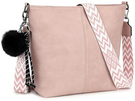 TANTOMI Umhängetasche Damen, Handtaschen Damen Mittelgroß Taschen Damen Crossbody Bag Damen mit Abnehmbarem Schultergurt für Alltag, Einkauf und Büro