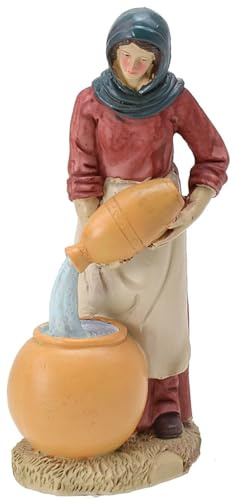 Generico Mujer con ánforas en Resina de 20 cm