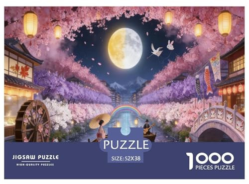 Bateau Lampe Puzzle 1000 Pièces Adultes Enfants intéressant Puzzles 1000 Pièces Jeux D'adresse Décor À La Maison 52x38cm/1000pcs