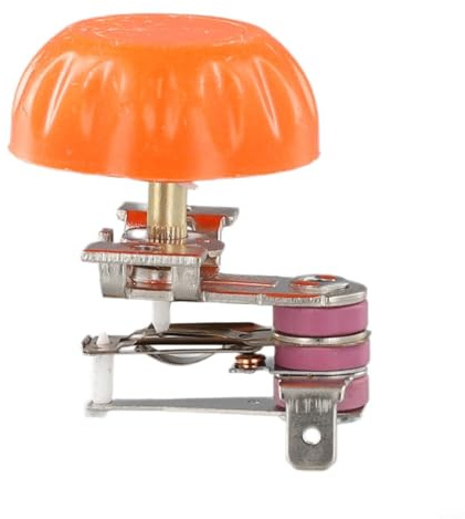 Temperaturschalter Heizung Bimetall Thermostat, 10A/16A AC 250V Einstellbares Thermostat für elektrische Heizungen, Bügeleisen, Reiskocher und Öfen (16A)
